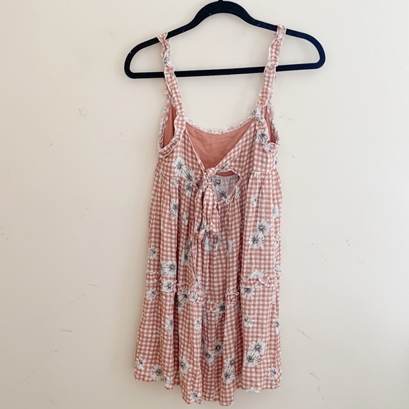 Dress Forum | x Urban Outfitters Plaid Floral Dress - Picture 3 of 7